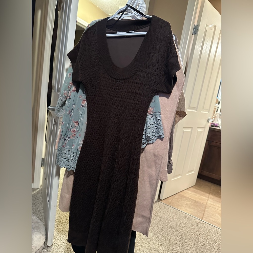 Calvin Klein Medium Knitted dress with lining, short sleeve.